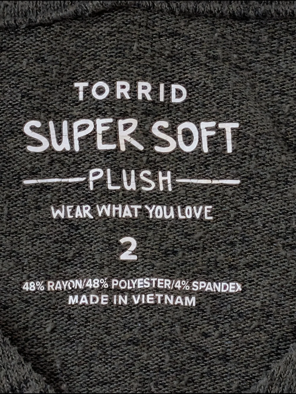 Torrid Super Soft Stretch V-Neck Hoodie Tunic Sweater in Olive Green size 2 (2X)
